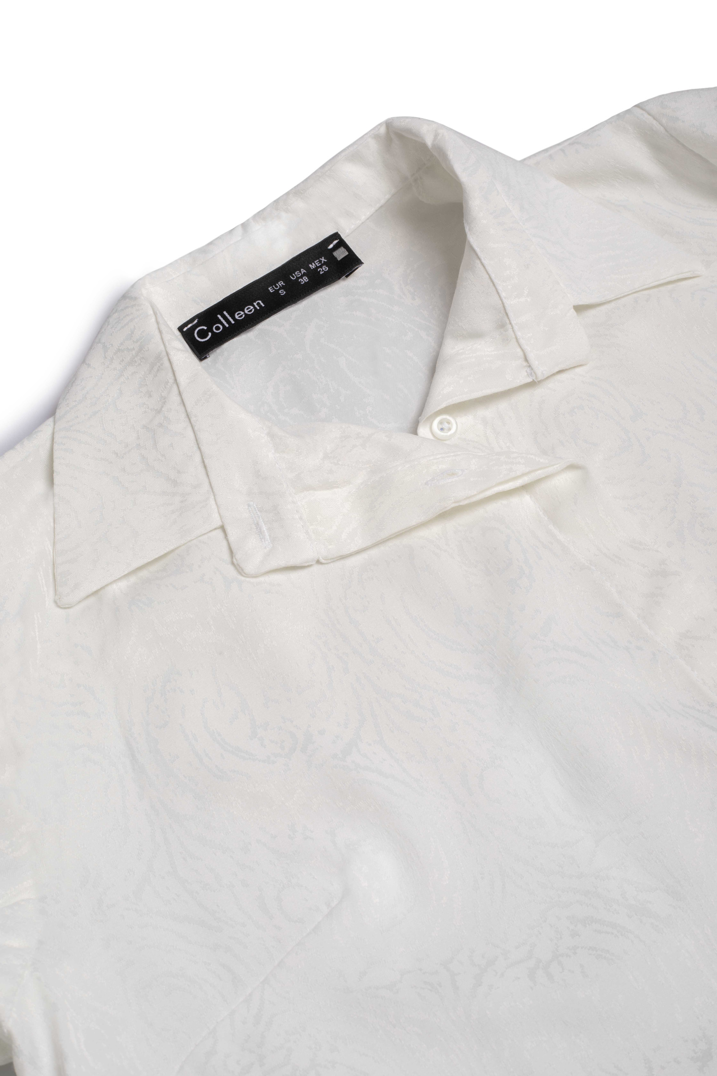 شومیز ساتن ژاکارت - 3152 | برند پوشاک زنانه کالین | فروشگاه آنلاین خرید لباس،کیف و کفش شومیز ساتن ژاکارت - 3152 - Image 3