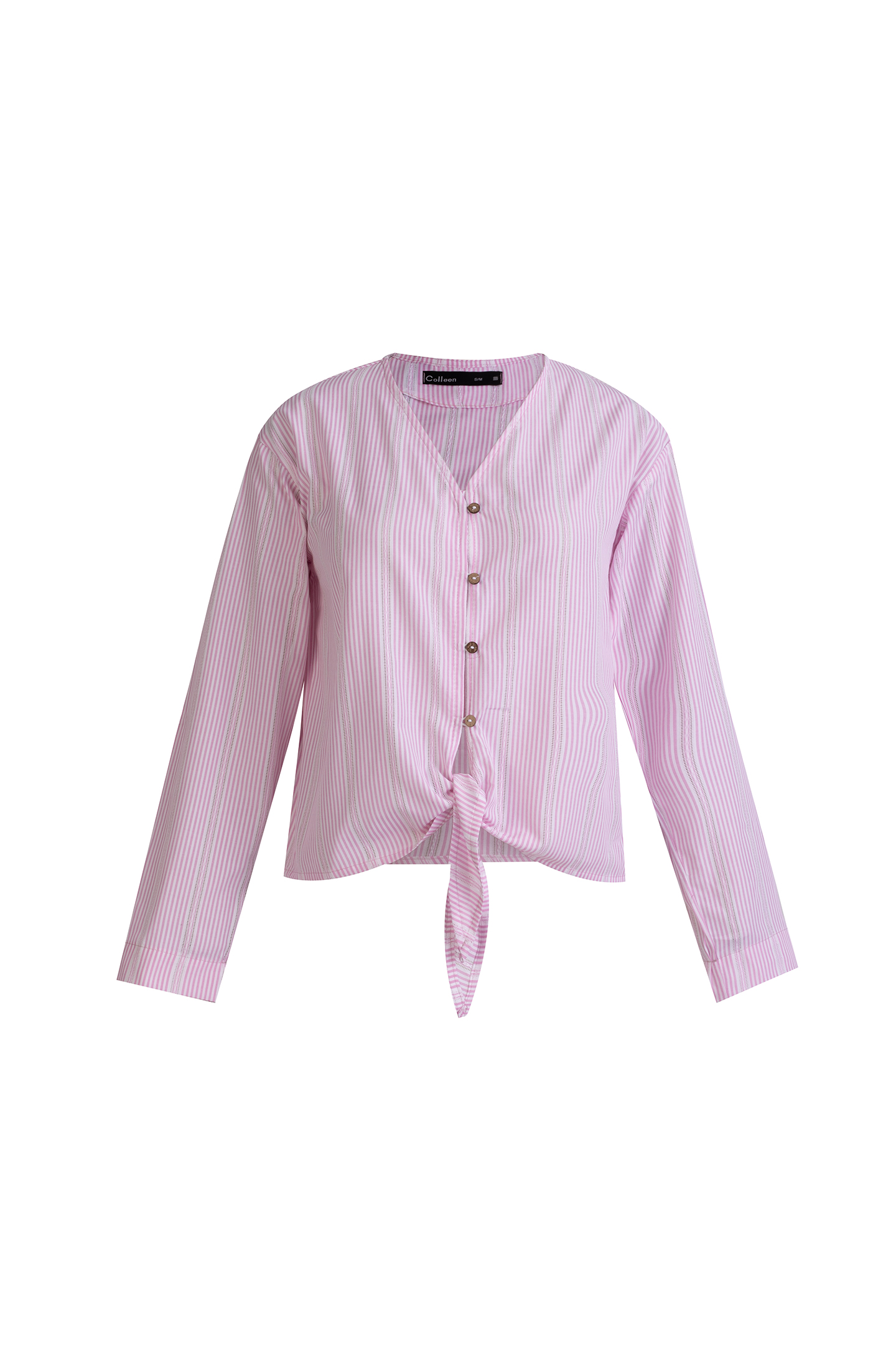 شومیز جلو گره دار نخی - 3161 | برند پوشاک زنانه کالین | فروشگاه آنلاین خرید لباس،کیف و کفش شومیز جلو گره دار نخی - 3161