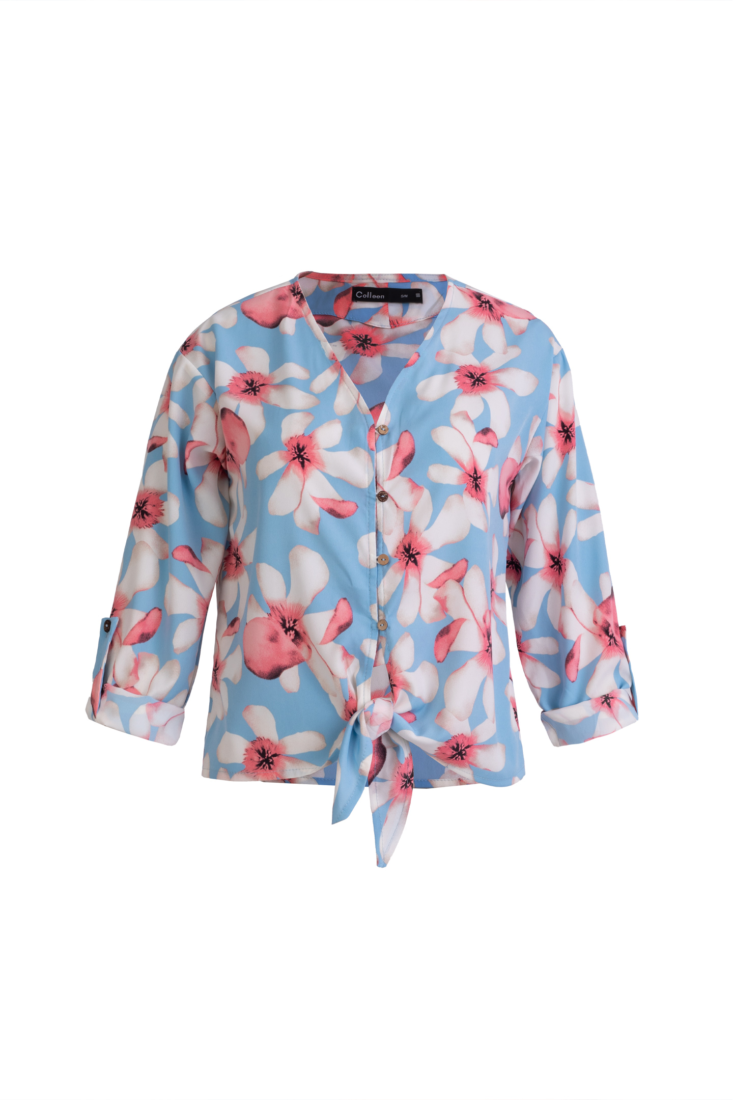 شومیز جلو گره دار نخی - 3161 | برند پوشاک زنانه کالین | فروشگاه آنلاین خرید لباس،کیف و کفش شومیز جلو گره دار نخی - 3161 - Image 7