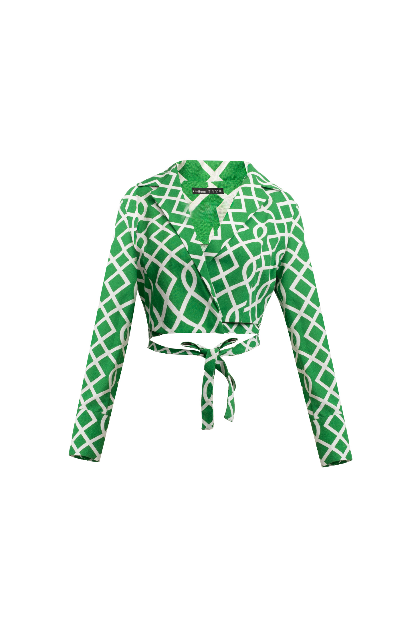 بلوز لینن طرحدار - 3113 | برند پوشاک زنانه کالین | فروشگاه آنلاین خرید لباس،کیف و کفش بلوز لینن طرحدار - 3113 - Image 2