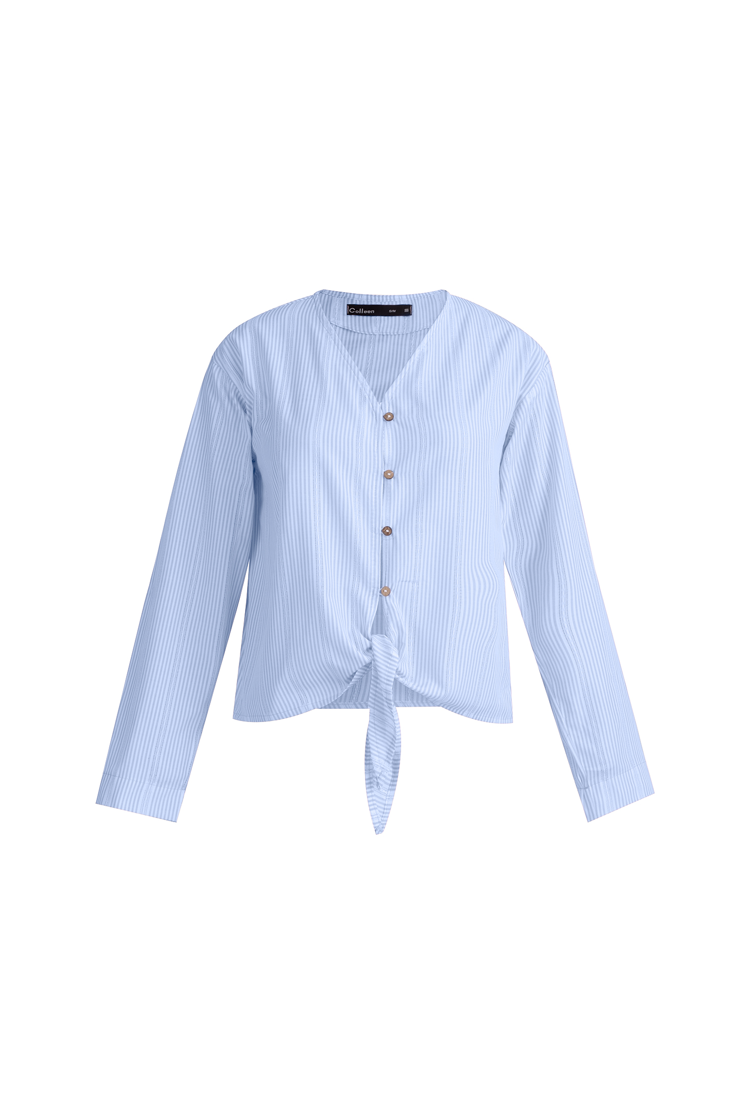 شومیز جلو گره دار نخی - 3161 | برند پوشاک زنانه کالین | فروشگاه آنلاین خرید لباس،کیف و کفش شومیز جلو گره دار نخی - 3161 - Image 2