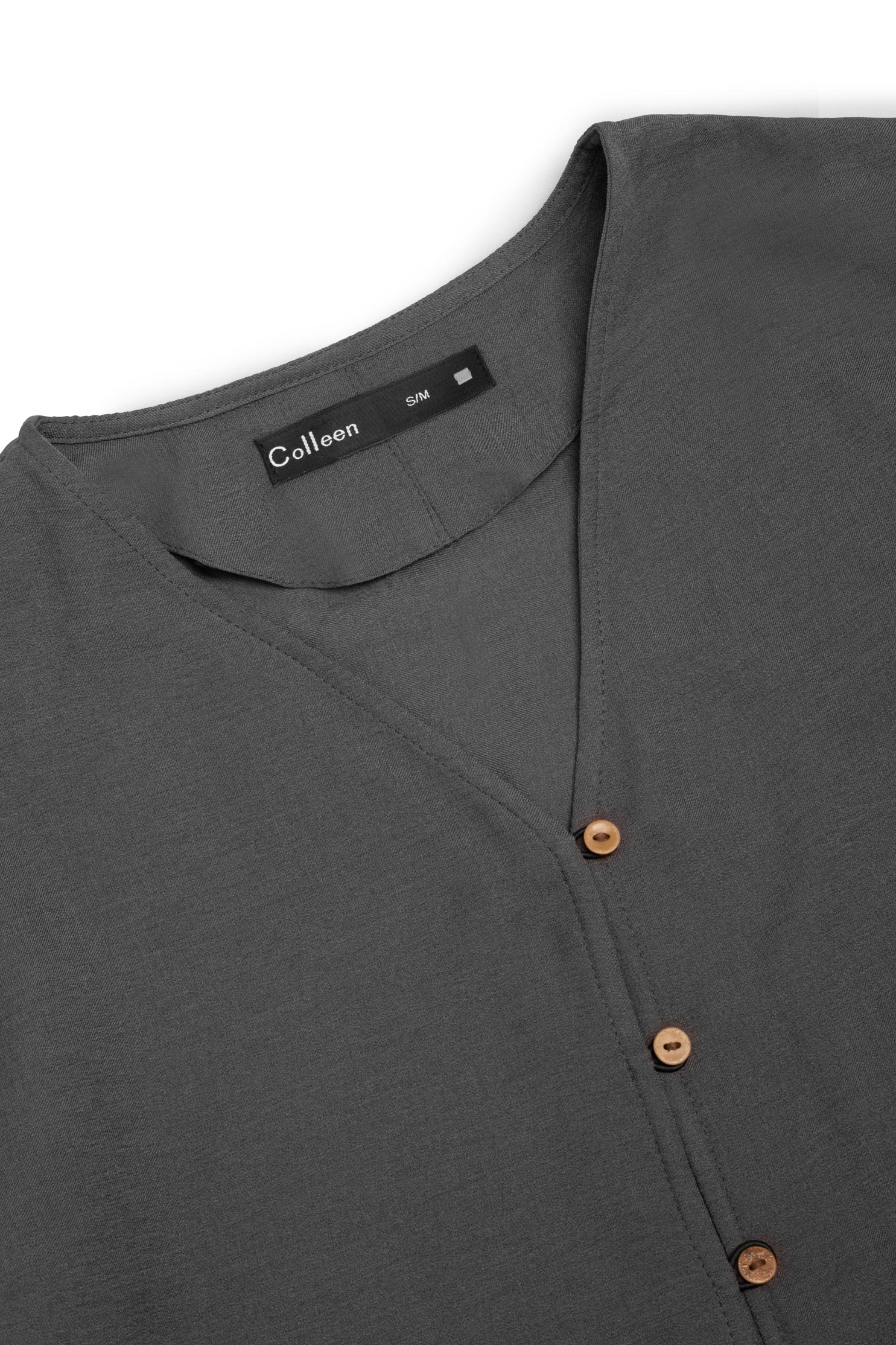 شومیز لینن جلو گره دار - 3174 | برند پوشاک زنانه کالین | فروشگاه آنلاین خرید لباس،کیف و کفش شومیز لینن جلو گره دار - 3174 - Image 5