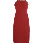 پیراهن کرپ قرمز 9011