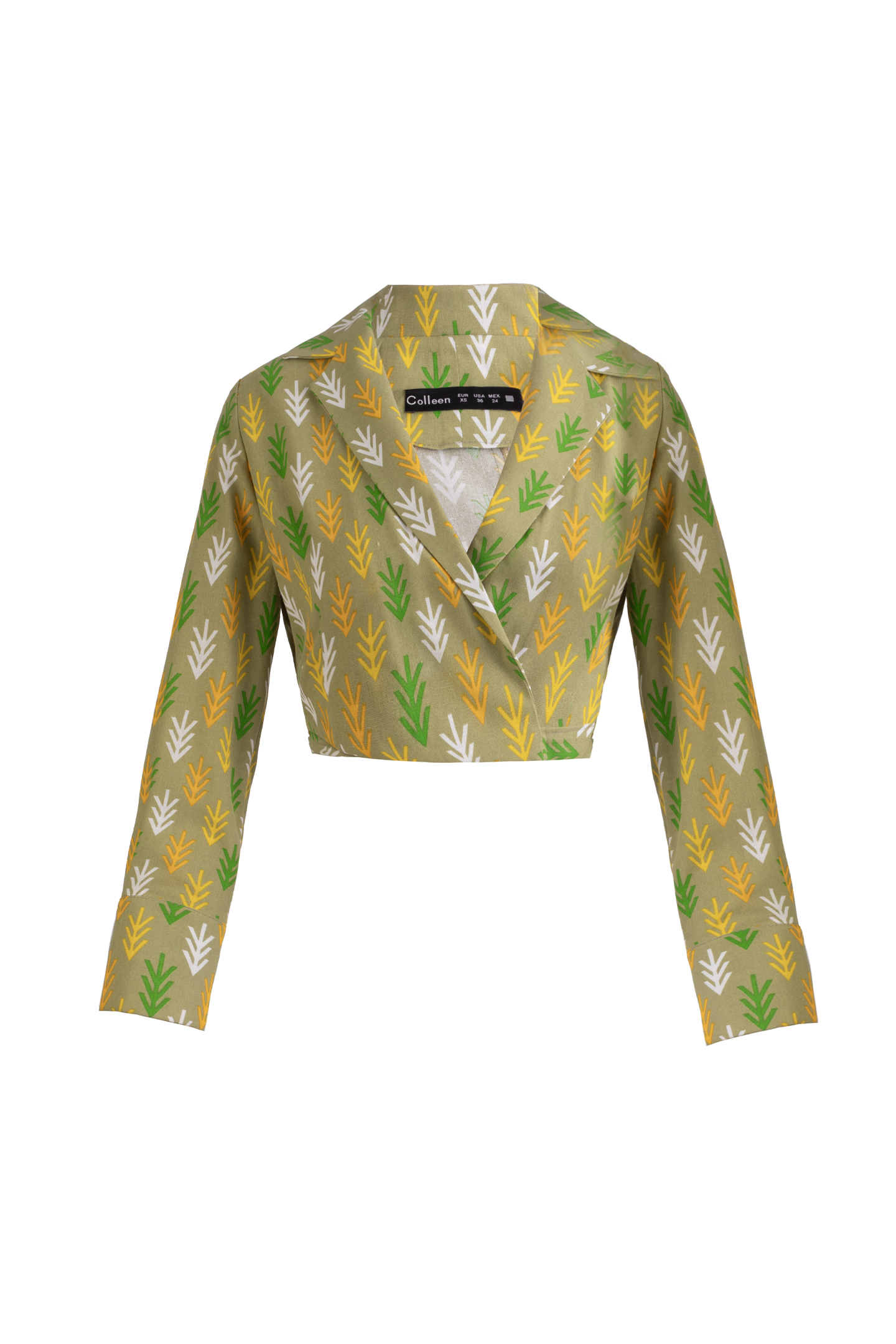 بلوز لینن طرحدار - 3113 | برند پوشاک زنانه کالین | فروشگاه آنلاین خرید لباس،کیف و کفش بلوز لینن طرحدار - 3113