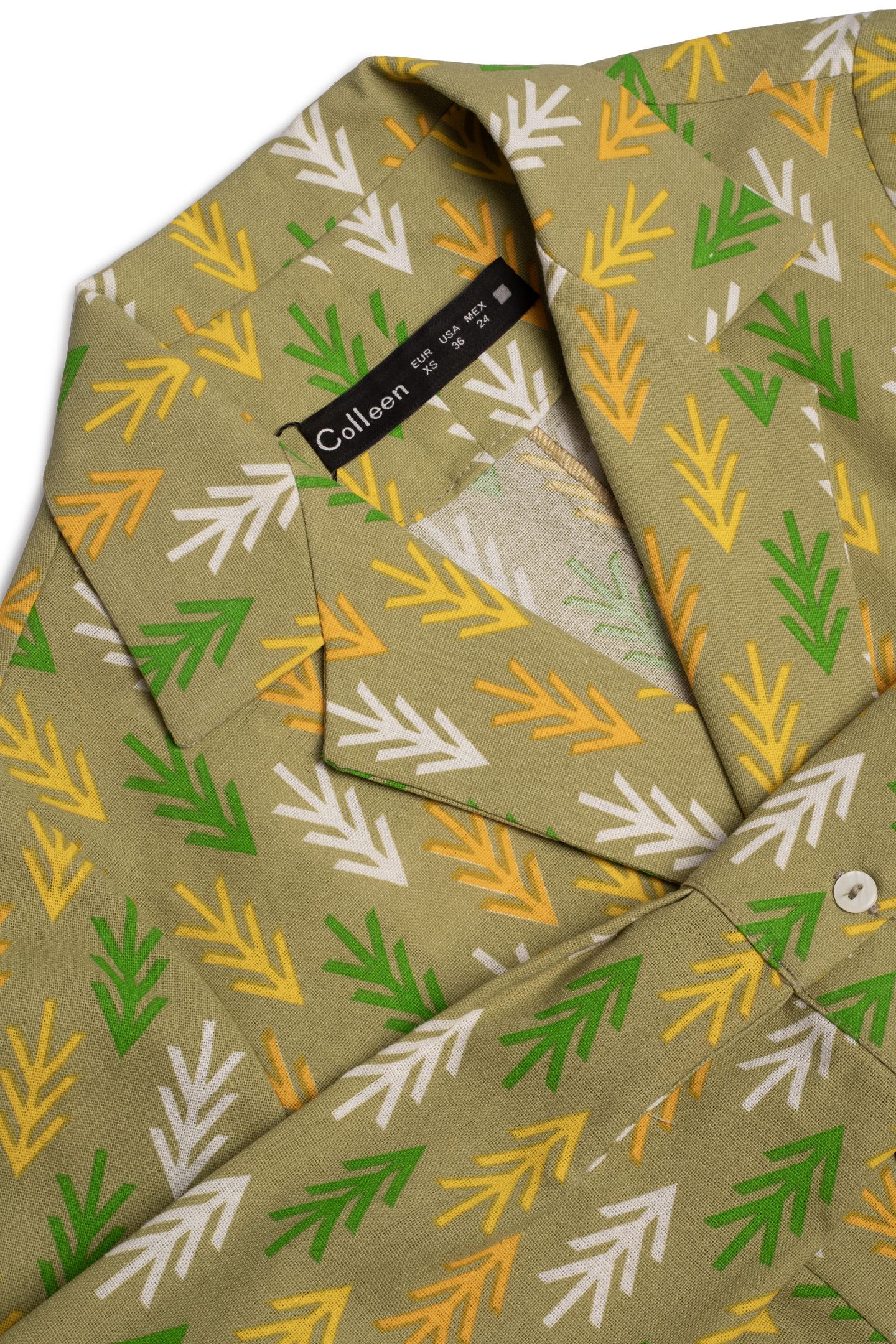 بلوز لینن طرحدار - 3113 | برند پوشاک زنانه کالین | فروشگاه آنلاین خرید لباس،کیف و کفش بلوز لینن طرحدار - 3113 - Image 3